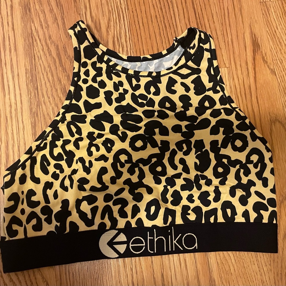Ethica cheetah sports bra. Medium